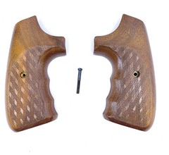 Vintage Herrett’s Genuine Walnut Grips for Ruger Security Six Revolver