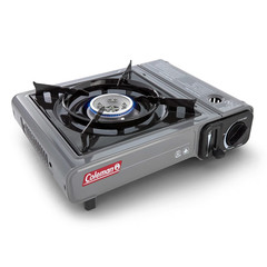 Coleman Tabletop Portable Butane Gas Camping Stove, 1 Burner, Gray Outdoor Cook