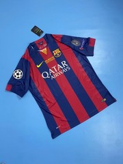 FC Barcelona 2014-2015 Home Retro Jersey Champions League Edition – Messi #10