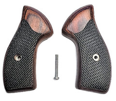 fits all Charter Arms Grips universal fit Rosewood Checkered Classic NEW