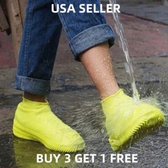 Anti-slip Silicone Rain Shoe Covers Reusable Waterproof Shoes Cover Protector
