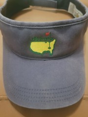 Masters Golf American Needle Adjustable Strap Blue Visor Hat Augusta