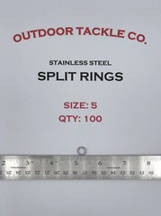 SIZE #5 Split Rings 100 Count Pack Stainless Steel USA MADE Fishing Tackle