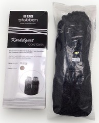 Stubben Cord Girth With Stainless Steel Buckles In Black 135 CM Machine Washable