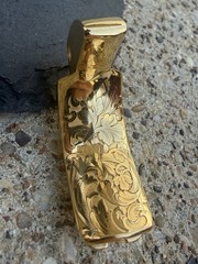 1911 GI Style Grip Safety Fully Engraved & Gold Plated