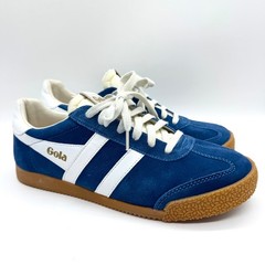 Gola Classics Elan Lace Up Sneakers Blue Size 9 Retro Trendy Colorful Fun Funky