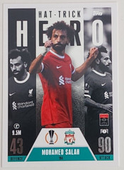 2024 Match Attax Extra UEFA Mohamed Salah Hat-Trick Hero #194 Liverpool