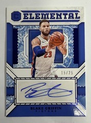 2019 Panini Elemental Signatures – Blake Griffin AUTO – #/25