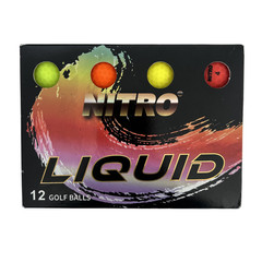 Nitro Liquid Golf Balls Multi Colored 12 Balls New. Kids Love Them! Free Ship!