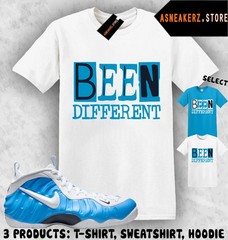 Shirt Match Foamposite Pro University Blue Sneaker Matching Tee Been Different