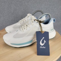 Olukai Makena Womens Golf Shoes Bright White Womens 7 Plated Outsole Waterproof