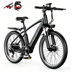 Electric Mountain Bike 48V 1500W 26″ 65 Miles 25MPH Electric Bicycle for Adults