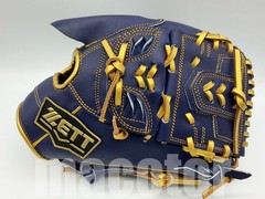 ZETT Special Pro Order 12″ Pitcher Baseball Glove Navy Gold RHT Open Back