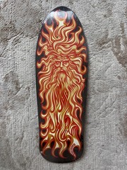 2018 SANTA CRUZ JASON JESSEE SUNGOD SKATEBOARD DECK WITH RAISED INK TREATMENT