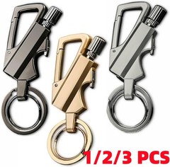 1-3Pack Permanent Match Infinity Lighter with Multitool Keychain Bottle Opener