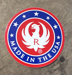 *RARE* Ruger Firearms Red, White, & Blue Decal Made in USA Vinyl Glossy USA 250