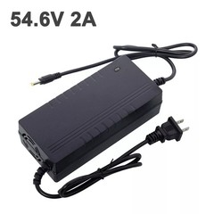 54.6V 2A Smart Charger DC 5.5×2.1mm Plug for 48V Electric Bicycle Li-ion Battery