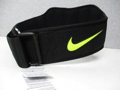 Nike Structured Weight Lifting Training Belt 2.0 Black/Volt Size Large Adult