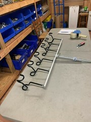 36 inch T-bar With 6 holders 3/4 inch screw in Seat Pedestal Add Dual Angles