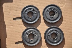 Hercules 1 1/4 pound Bar Bell Weight Plates 5 lbs pounds total