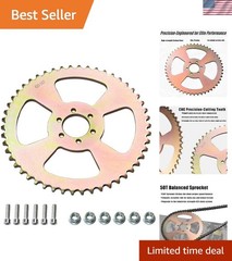 Corrosion-Resistant 50T Sprocket – Precision for 212cc+ Engines & 6 Hole Fit