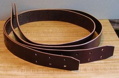 Western Saddle STIRRUP LEATHERS 2.5″ x 66″ USA Handmade MEDIUM OIL BROWN