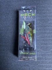 Mach Baits Spray’in Shad 11/16oz 2 3/4” Ghost Perch.