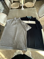 Foot Joy Golf Polos Lot Of 2 Mens XL Navy / Gray New Without Tags
