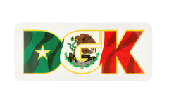 DGK Bandera Skateboard Sticker 5 inches
