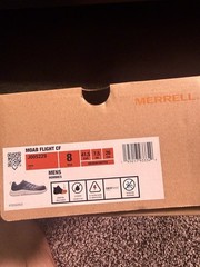 Merrell Moab Flight CF Men’s Work/Hiking Shoes Rock US 8 Medium MPN J005229