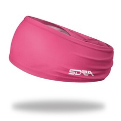 Suddora Solid Color Wide Headband/Sweatband – Workout, Football, Soccer (Pink)