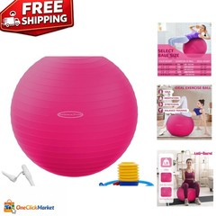 Slip Resistant Yoga Ball 75cm with Free Pump – Safe & Easy to Clean