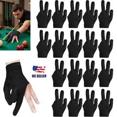 5Pcs 3 Finger Billiards Gloves Pool Cue Gloves Man Woman Fit Right or Left Hand