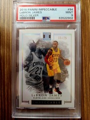 2016 Panini Impeccable Lebron James PSA 9 /25 Pop 1 None Higher