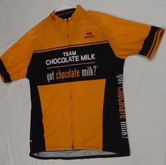 Got Chocolate Milk Cycling Jersey Large Yellow Black Zipper Biking Shirt Sugoi