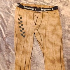 Smartwool Merino 250 Men’s XL Merino Wool Thermal Long Johns Beige/Black