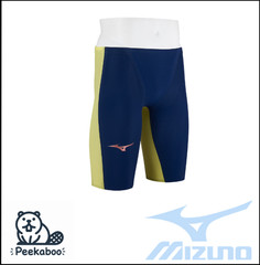 Mizuno GX SONIC ROYAL PW N2MBD001 Men’s Racing Swimsuit Navy/Yellow NEW