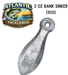 2oz Bank Sinkers (100 Count) [FREE SHIPPING]