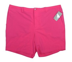 PGA Tour 8″ Solid Color Drawstring Flat Front Men’s Performance Golf Shorts NWT