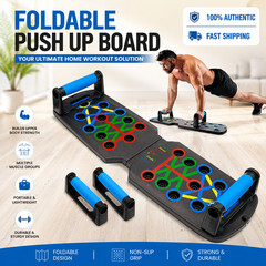 28 in 1 Push Up Rack Board System Fitness Workout Train Home Gym Exercise Stands