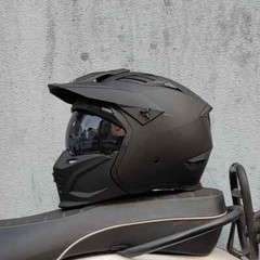 Motorcycle Helmet Vintage Moto Black Warrior Combination Helmet Full Half Helmet
