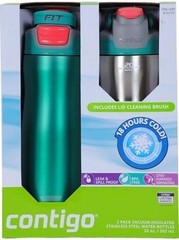 Contigo Autoseal Fit Trainer, 2 Pack, Bermuda Teal, 20 oz NEW