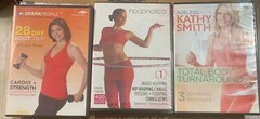 HOOPNOTICA Level 1, 28 Day Boot camp & Total Body Turnaround DVD’s. FITNESS DVDs