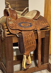 Cowboy Classic 13.5” Barrel Racing Saddle Brown Fully Tooled