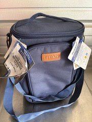 Titan Insulated Beverage Tote Cooler Bag Holds 18 Cans (No Ice Packs) Navy Blue