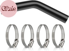 Gasoline Fuel Filler Neck Hose with 4 Hose Clamps,1 1/2 Inches inside Diameter F