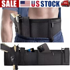 44-55in Tactical Conceal Carry Belly Band Holster Waist Belt Holster for Pistol
