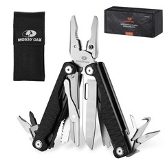 MOSSY OAK 17-in-1 Stainless Steel MultiTool Pocket Knife with Screwdriver Sleeve