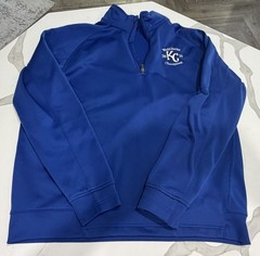 Kansas City Royals 2015 Champions Pullover MLB Sport Tek Men’s XL Blue 1/4 Zip