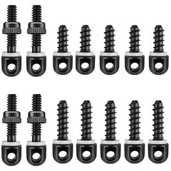 Set Sling Swivel Studs Wood Screw Studs for Rifle 6/14 Pcs Carbon Steel